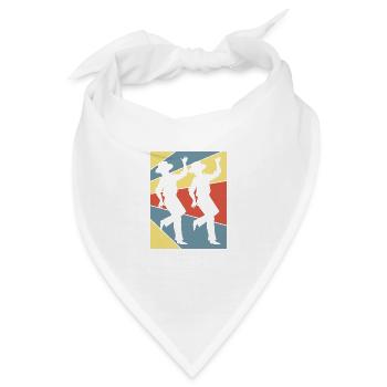 Stepptanz Tanzlehrer Tänzer Tänzerin - Bandana - Weiß - Vorne