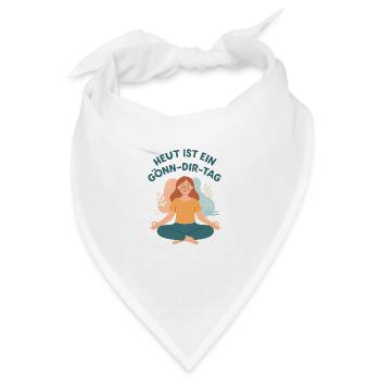 Meditation und Selbstfuersorge - Bandana - Weiß - Vorne