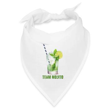 Team Mojito Cocktail Longdrink - Bandana - Weiß - Vorne