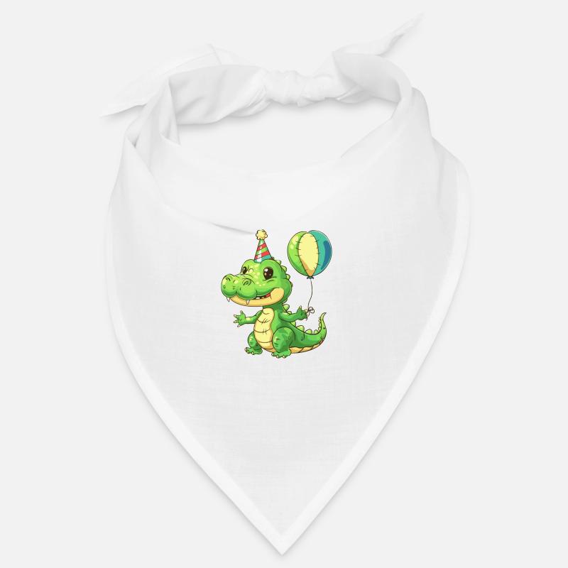 Alligator Geburtstag Comic Bandana