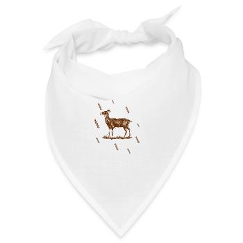 Reh - Rehkitz - Natur - Wald - Bandana - Weiß - Vorne