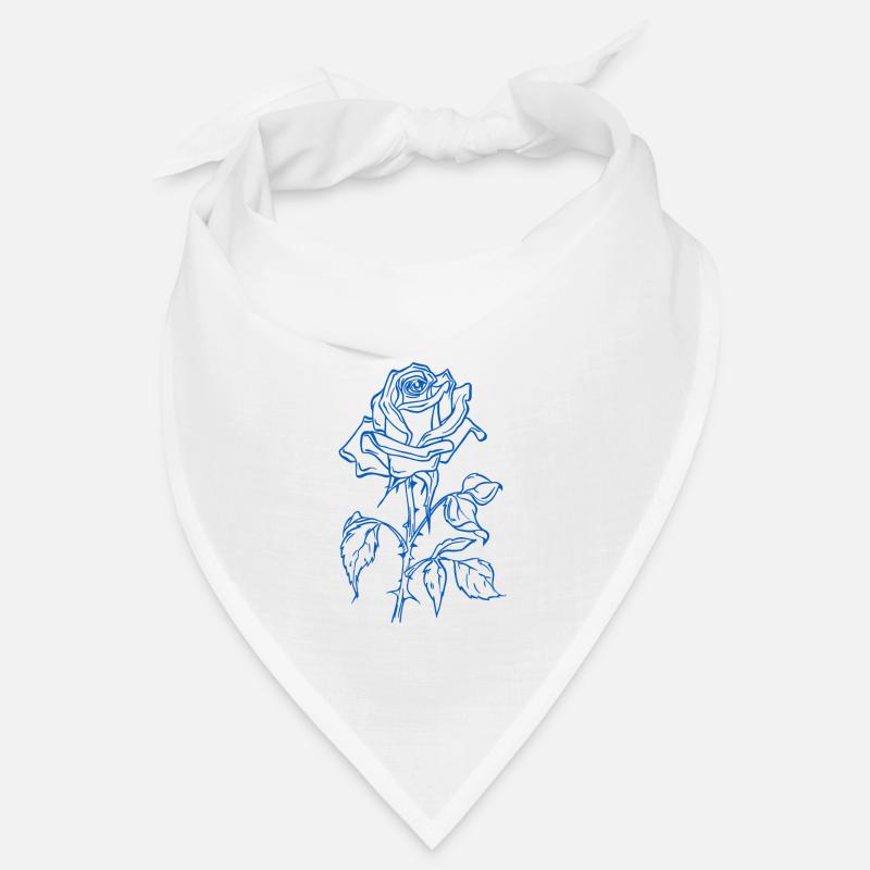 Blaue Rose Bandana