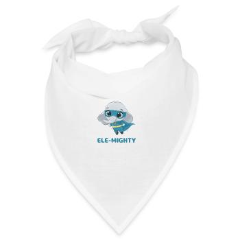 ELE-MÄCHTIG - Bandana - Weiß - Vorne