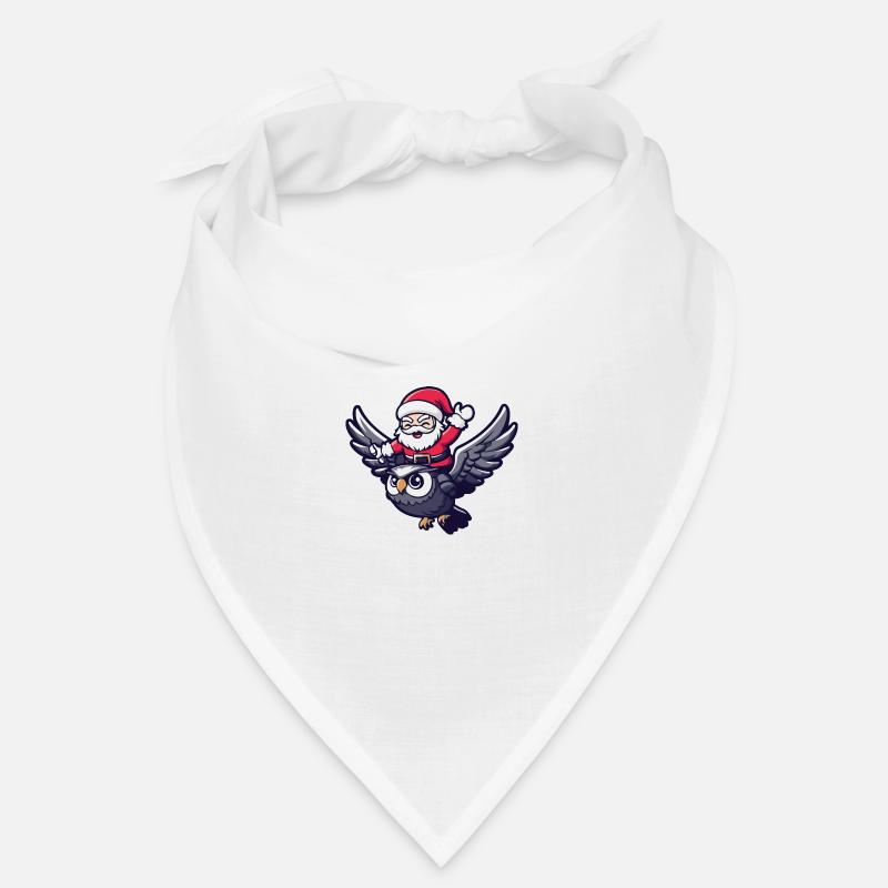 Eule Weihnachtsmann Bandana