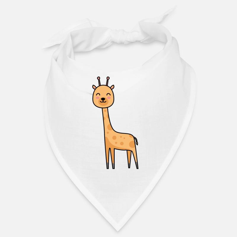 Giraffe Comic Tier - Bandana - Weiß