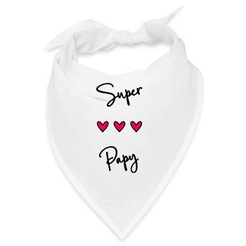 OPA. SUPER OPA. VATERTAG. ALLES GUTE ZUM GEBURTSTAG OPA. - Bandana - Weiß - Vorne