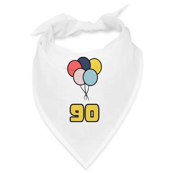 ALLES GUTE ZUM GEBURTSTAG. ALLES GUTE ZUM GEBURTSTAG. JAHRESTAG. - Bandana - Weiß - Vorne