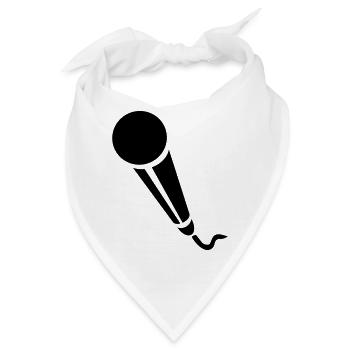 Mikrofon - Musik - Bandana - Weiß - Vorne