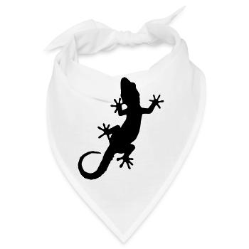 Gecko - Bandana - Weiß - Vorne