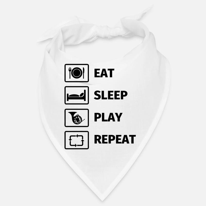 EAT SLEEP HORN REPEAT Bandana