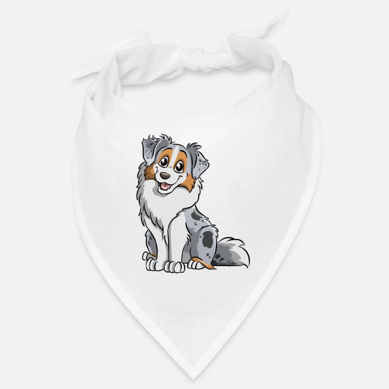 Blue Merle Australian Shepherd Bandana