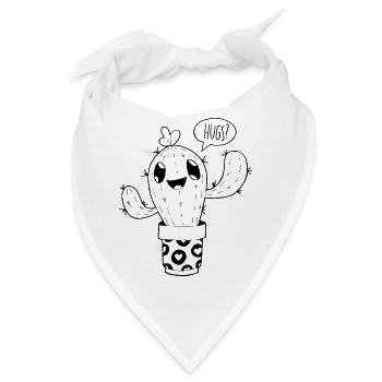 Cactus Hugs - Bandana - Weiß - Vorne