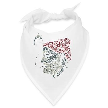 Rauchendes Santa - Bandana - Weiß - Vorne
