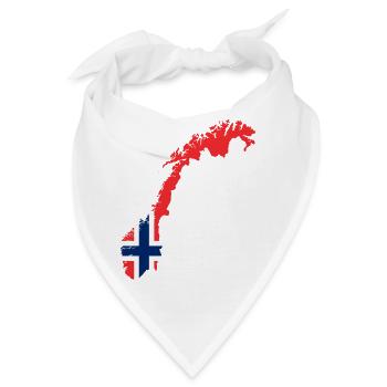 Norwegen Norway - Bandana - Weiß - Vorne