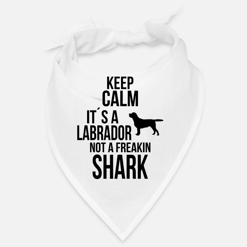 KEEP CALM LABRADOR NOT A FREAKIN SHARK Bandana