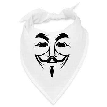 [FR] Anonymous - Bandana - Weiß - Vorne