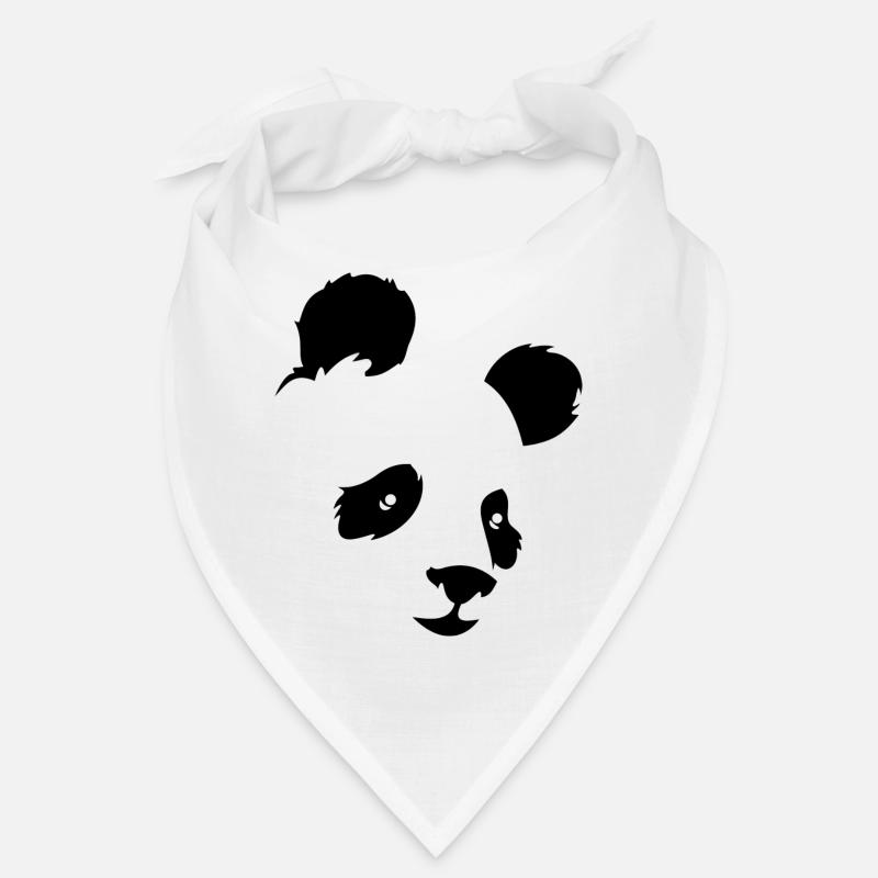panda - Bandana - blanc