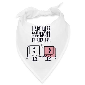 Valentinstag Happy Valentine Geschenk Liebe - Bandana - Weiß - Vorne