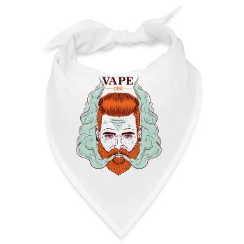 VAPER Rotschopf lässt Qualm aufsteigen - Bandana - Weiß - Vorne