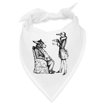 esel-ente-mann-menschlich - Bandana - Weiß - Vorne