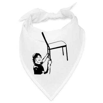 Stuhltanz - Schatzi schenk mir ein Foto - Bandana - Weiß - Vorne