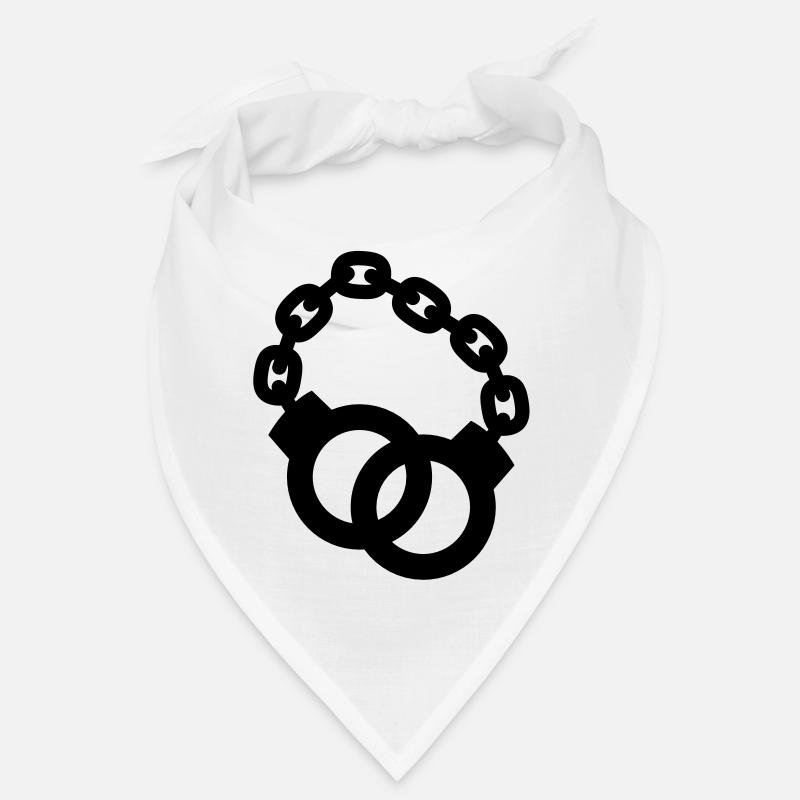 menottes verrouillées policier ou dame Bandana
