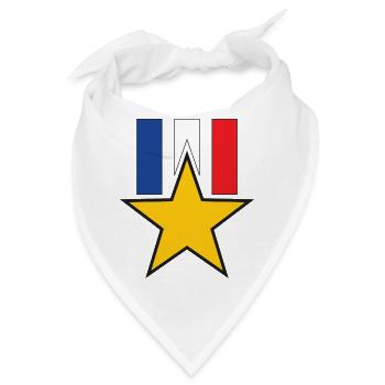 Military Dekoration - Bandana - Weiß - Vorne