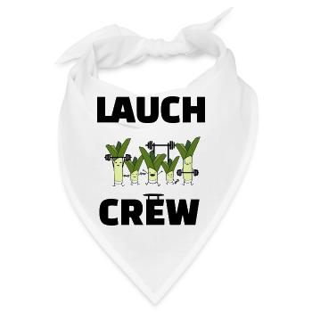 Lauch Crew Eine Gang aus Lauchs - Bandana - Weiß - Vorne
