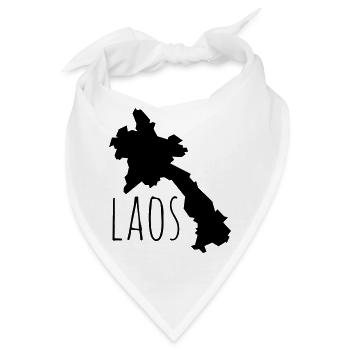 Laos - Bandana - Weiß - Vorne