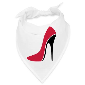 Sexy Stiletto / High Heel - three - Bandana - Weiß - Vorne