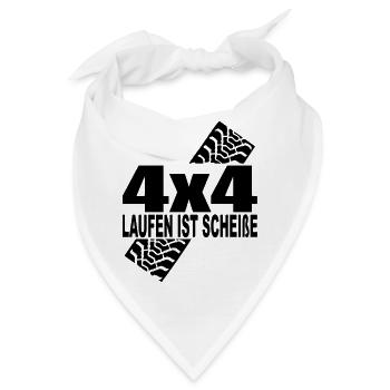 4x4 - Bandana - Weiß - Vorne