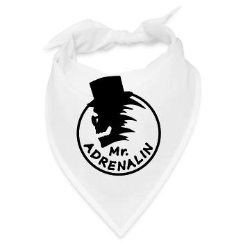 Mr. Adrenalin - Bandana - Weiß - Vorne