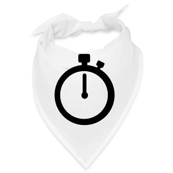 Stoppuhr - Bandana - Weiß - Vorne