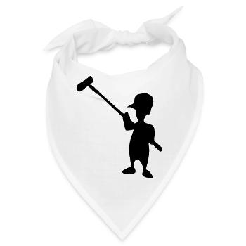 maler - malermeister - Bandana - Weiß - Vorne