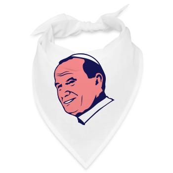 Johannes Paul 2 Papst Heiliger pere personnalite - Bandana - Weiß - Vorne