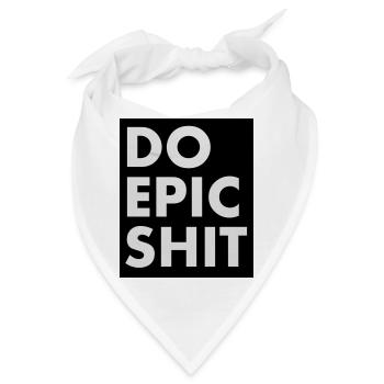 EO EPIC SHIT - Bandana - Weiß - Vorne