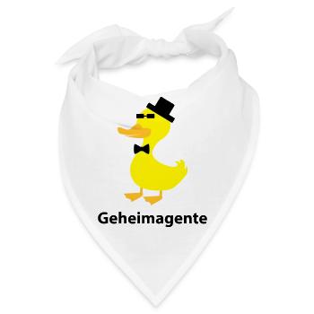 Geheimagente - Bandana - Weiß - Vorne
