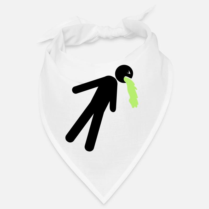 funny puking vomit nausea hangover alcohol Bandana