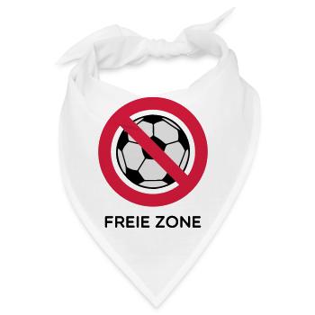 Anti Fussball - Bandana - Weiß - Vorne