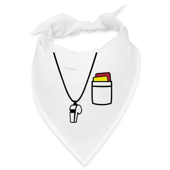 Schiedsrichter - Bandana - Weiß - Vorne