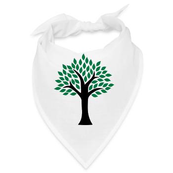 Baum - Bandana - Weiß - Vorne