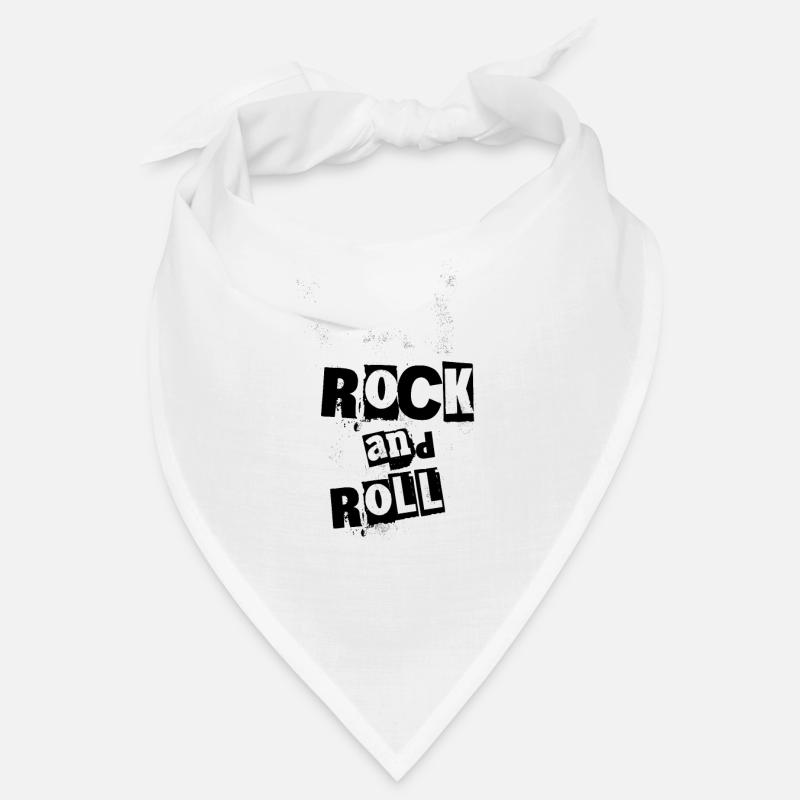 Rock and roll - Bandana - blanc