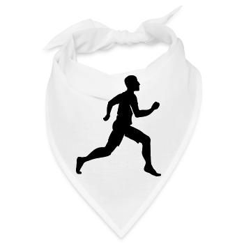 Runner / Läufer (1c) - Bandana - Weiß - Vorne