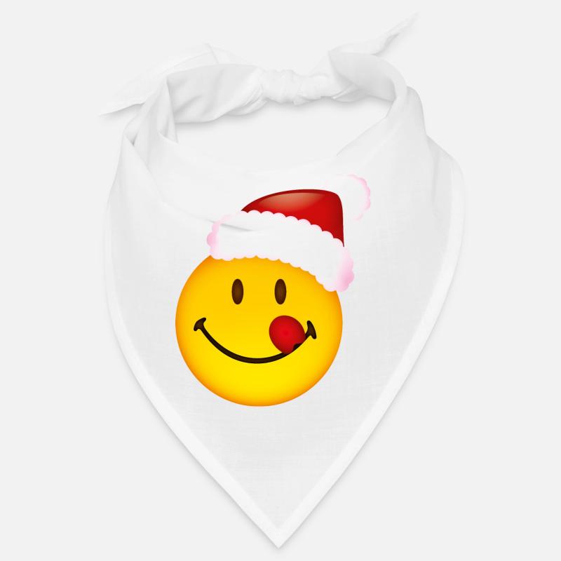Smiley Cheeky Christmas - Bandana - Weiß