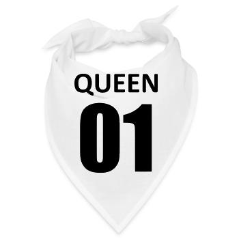 queen 01 - Bandana - Weiß - Vorne