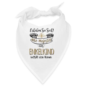 Oma Omi Großmutter Enkel Enkelkind Mama Geschenk - Bandana - Weiß - Vorne