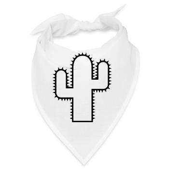 Kaktus - Bandana - Weiß - Vorne