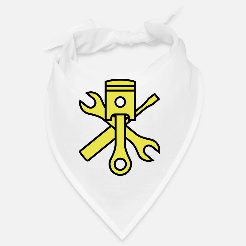 Pistons and tools 2c (+ your text) Bandana