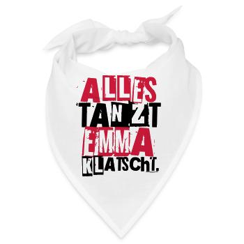 ALLES TANZT EMMA KLATSCHT. - Bandana - Weiß - Vorne