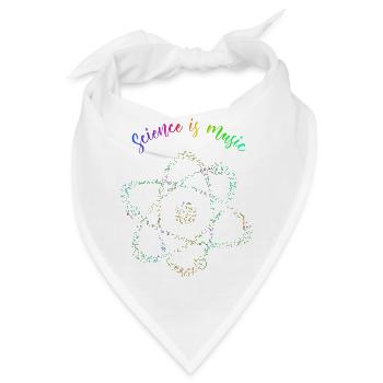 science is music - Bandana - Weiß - Vorne